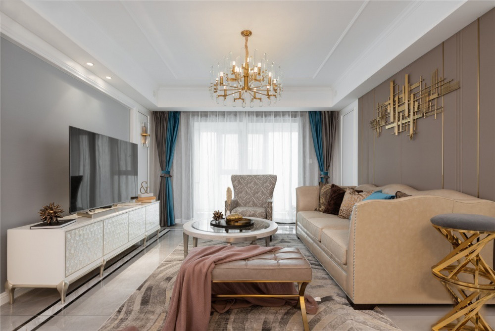 廈門國貿(mào)天悅140㎡美式風裝修，都市人憧憬的精致美家！