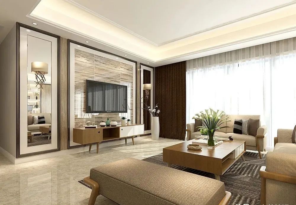 廈門禹洲世紀海灣150㎡北歐風(fēng)，裝出了大平層的感覺